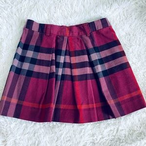 Classic Burberry design  girl skirt. Size 6